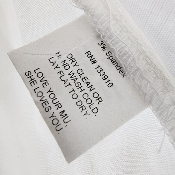 NWT Show Me Your Mumu White Count On Me Collar Crop Top Poplin L - Picture 11 of 12